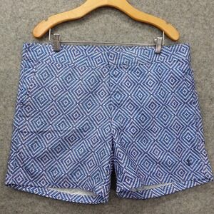 Retromarine New York Swim Trunks Mens XL Blue Diamond Weave Beach Shorts 39x4
